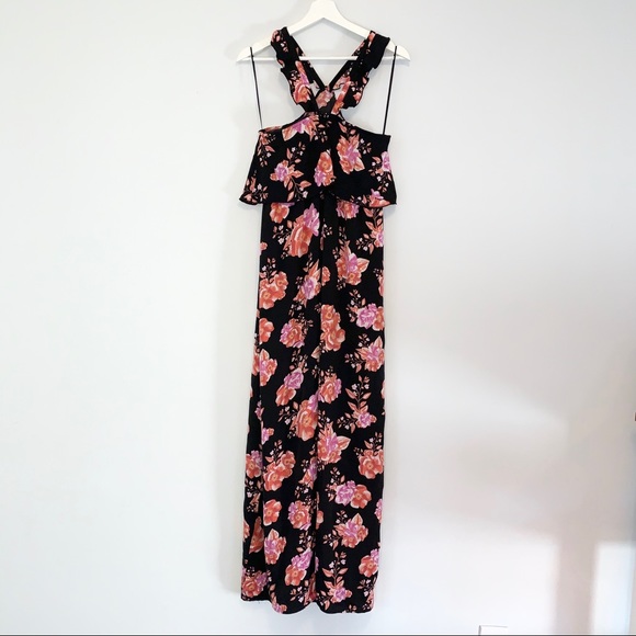 Tularosa Santorini side split floral maxi dress - Picture 5 of 8